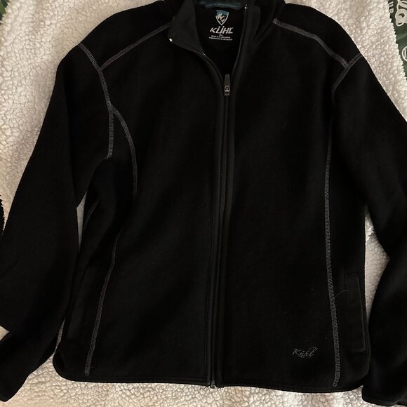 KUHL Black Fleece Zip Up - Picture 1 of 5